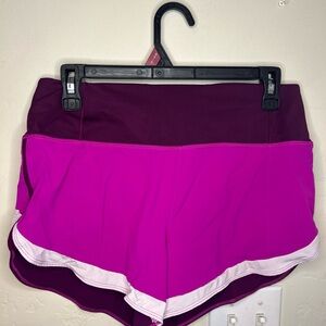 Athleta Women's Magenta and Plum Athletic Shorts